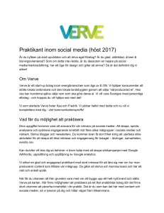 Praktikant inom social media (höst 2017)