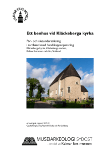 Ett benhus vid Kläckeberga kyrka