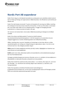 Nordic Port AB expanderar