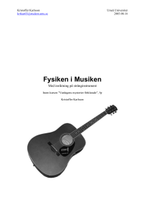 Fysiken i Musiken - Umeå universitet