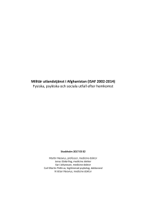 Militär utlandstjänst i Afghanistan (ISAF 2002-2014