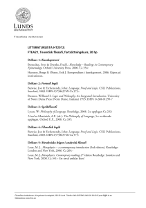 Litteraturlista Litteraturlista FTEA21 (PDF 179 kB)