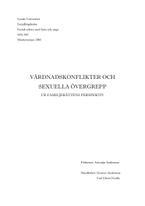 vårdnadskonflikter och sexuella övergrepp