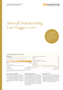 Autocall Svenska bolag Low Trigger nr 2972