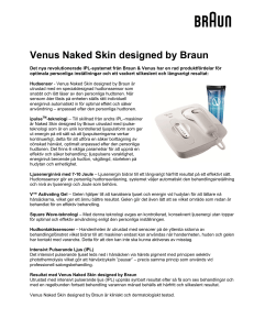 Venus Naked Skin designed by Braun
