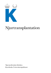Njurtransplantation - Karolinska Universitetssjukhuset