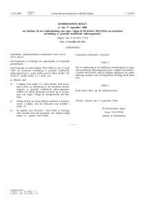 Kommissionens beslut 2000/608/EG