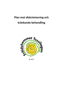 Plan mot diskriminering och kränkande behandling