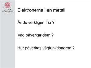 Elektronerna i en metall