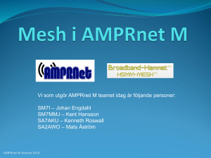 Användning av meshnät i AMPRNet