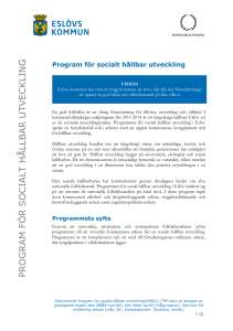 (Program för socialt hållbar utveckling\(44681