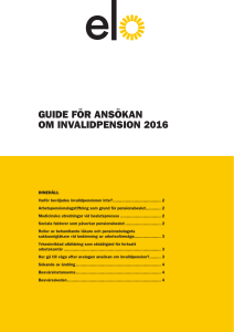 guide för ansökan om invalidpension 2016
