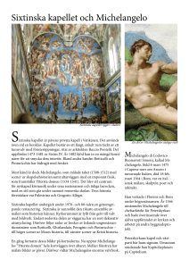 Sixtinska kapellet och Michelangelo