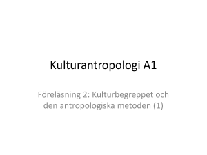 Kulturantropologi A1