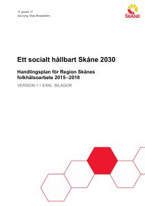 Ett socialt hållbart Skåne 2030 - Utveckling Skåne