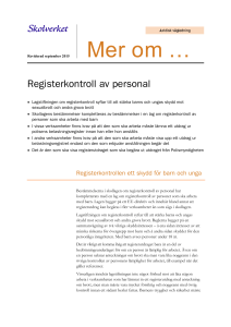 Registerkontroll av personal