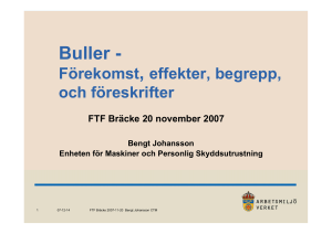 Buller - Förekomst, effekter, begrepp och föreskrifter, Bengt Johansson