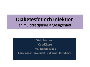 Infection in the diabetic foot