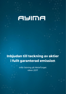 Ayima - Aktietorget