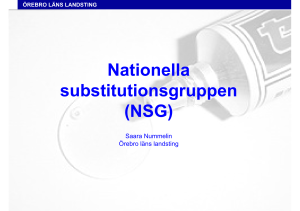 Nationella substitutionsgruppen (NSG)