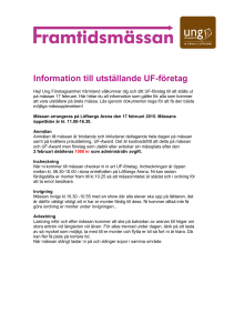 Information till utställande UF-företag