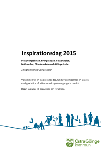 Inspirationsdag 2015 - Östra Göinge kommun