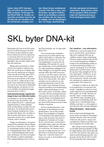 SKL byter DNA-kit