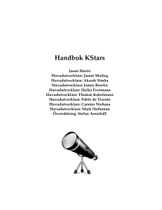 Handbok KStars - KDE Documentation