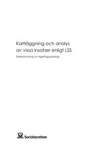 Kartläggning och analys av vissa insatser enligt LSS