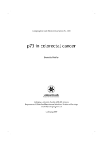 p73 in colorectal cancer
