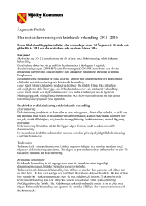 Plan mot diskriminering och kränkande behandling