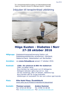 Höga Kusten - Diabetes i Norr 27-28 oktober 2016