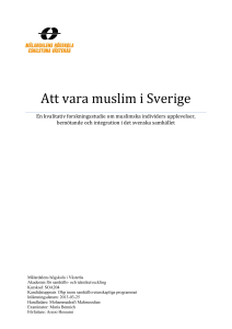 Att vara muslim i Sverige