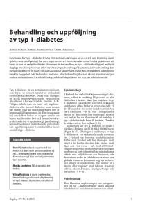 Behandling och uppföljning av typ 1-diabetes