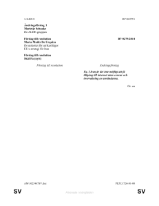 1.4.2014 B7-0279/1 Ändringsförslag 1 Marietje Schaake för ALDE