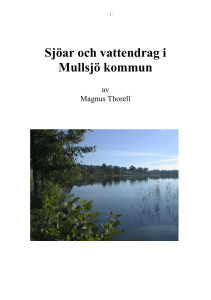 Sjöar och vattendrag i Mullsjö kommun