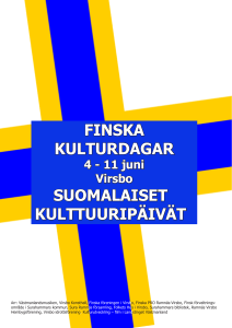 finska kulturdagar suomalaiset kulttuuripäivät