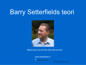 Barry Setterfields teori