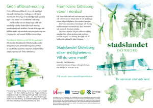 Framtidens Göteborg växer i nordost Grön affärsutveckling