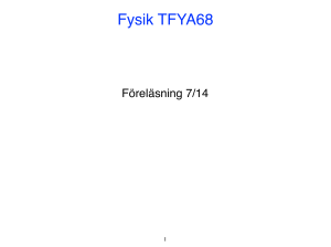 Fysik TFYA68