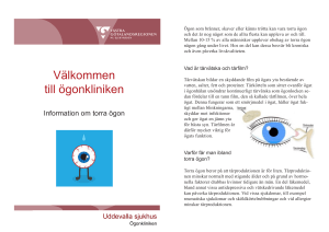 Information om torra ögon