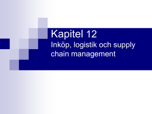 Inköp, logistik och supply chain management