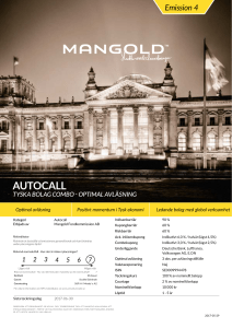 autocall - Mangold Fondkommission AB