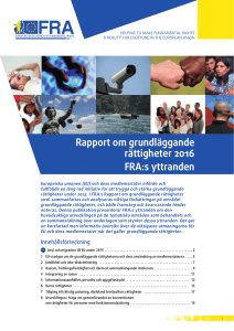 Rapport om grundläggande rättigheter 2016