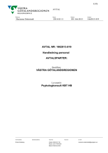 Avtal 1662013-019 Psykologkonsult KBT HB