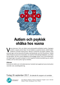Autism och psykisk ohälsa hos vuxna