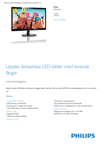 Product Leaflet: 24-tums/61 cm V-line LCD