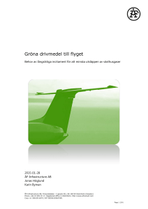 Gröna drivmedel till flyget