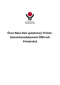 Primör- Samverkansdokument ÖNH och Primärvård