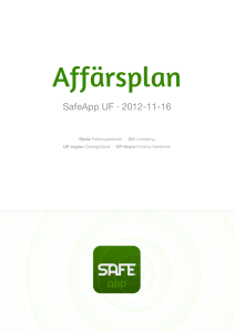 SafeApp Affärsplan rev 2 kopia